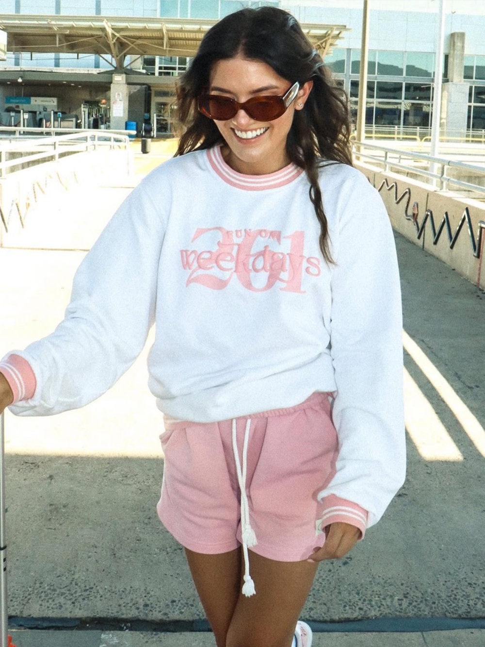 Jenna Palek Fun on Weekdays FOW Three Piece Sweat Lounge Set